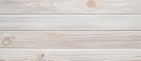 A detailed view of a white wooden wall, showcasing its natural striped pattern. The wall serves as a background surface, suitable for adding text or decorative art.