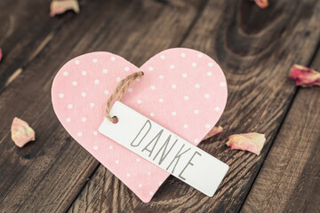 valentine card with heart, voucher 