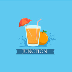 drink, glass, juice, cocktail, orange, vector, illustration, fruit, summer, beverage, cold, food, icon, fresh, design, bar, lemon, ice, beach, healthy, alcohol, liquid, lemonade, tropical, holiday