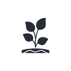 plant icon. vector.Editable stroke.linear style sign for use web design,logo.Symbol illustratio