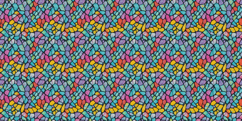 Fototapeta na wymiar Vibrant Multicolored Pattern