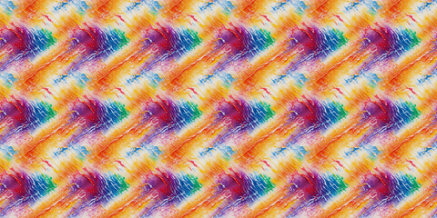 Fototapeta na wymiar Multicolored Background With Central Pattern