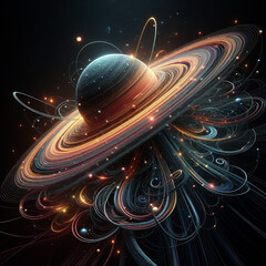 Saturnus 3D render