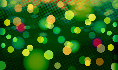 Green bokeh background for banner, poster, ad, celebrations, and various design works