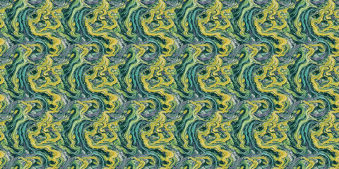 Green and Blue Wavy Pattern Background