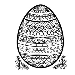 Easter egg for coloring