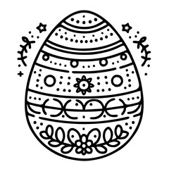 Easter egg for coloring