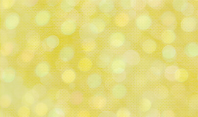 Yellow bokeh background for banner, poster, ad, celebrations, and various design works