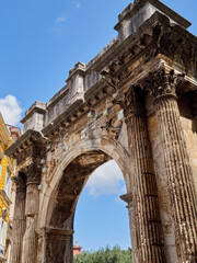 Arch of the Sergii. The Arch of the Sergi is a stone ancient Roman triumphal arch in Pula, Istria,...