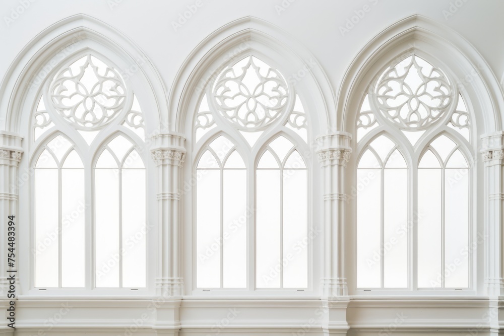 Poster two windows positioned side by side. ideal for architectural designs