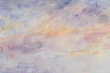 The soft hues of a watercolor background lend a sense of lightness and airiness to the image, creating an atmosphere of unique beauty and mystery - obrazy, fototapety, plakaty