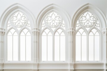 Obraz premium Two windows positioned side by side. Ideal for architectural designs