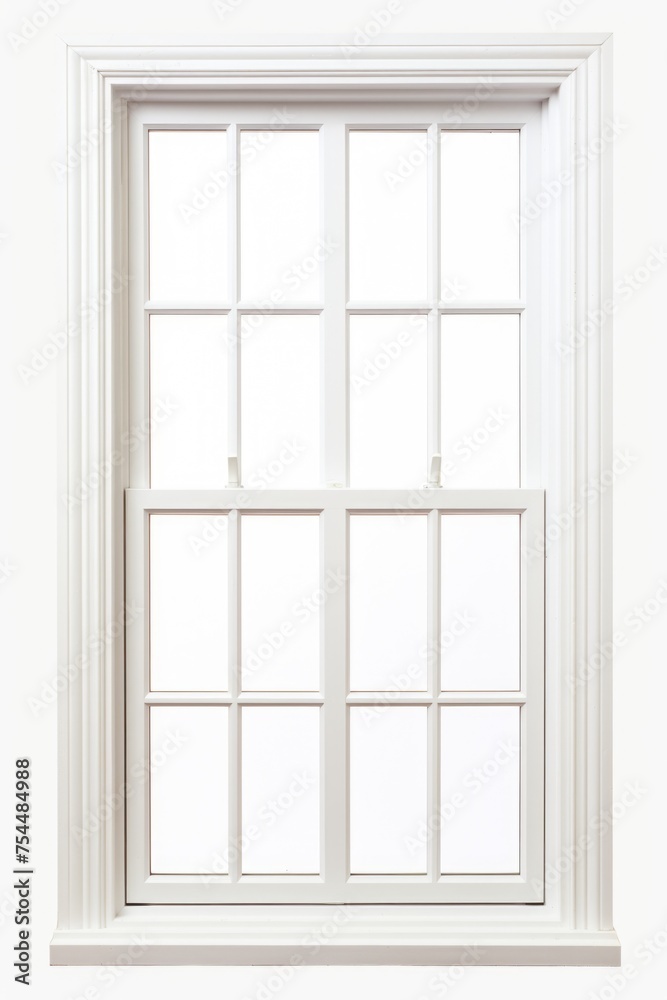 Poster A simple white framed window. Suitable for architectural projects