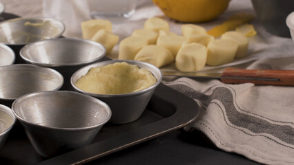 Egg tarts home production ingredients