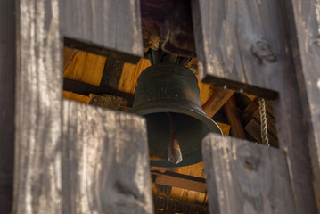 old bell in the church Kalna Roztoka Slovakia