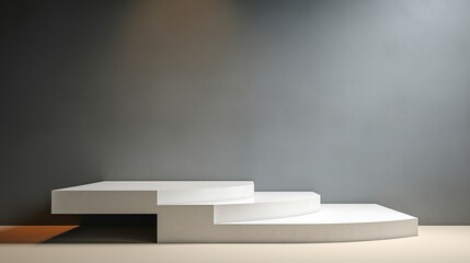 Empty podium for product presentation