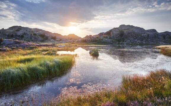 K&uuml;stenlandschaft, Eigeroya, Agder,  Norwegen