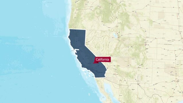 Animated Map of California