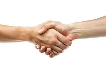 Handshake on Transparent Background