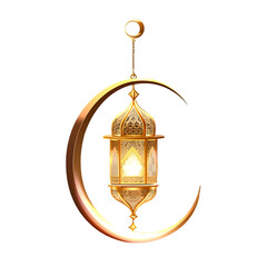 Islamic Decoration Ramadan Kareem Eid ul Fitr Eid ul Adha Islamic Lantern Golden Crescent...