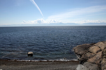 Mountain silhouette and sky - Victoria - British Columbia - Canada