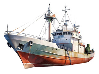 Fototapeta premium Triton ship on transparent