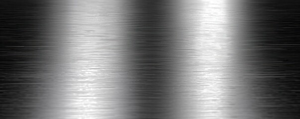 Fine brushed wide white metal texture steel or white aluminum plate - obrazy, fototapety, plakaty
