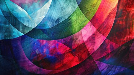 Background with bright abstract shapes. Digital futuristic wallpaper