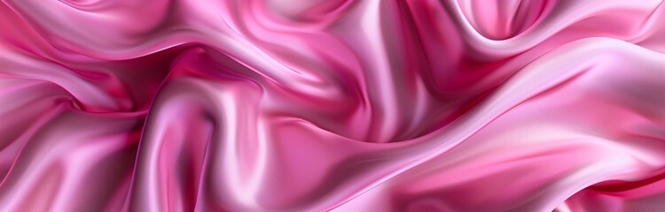 Obraz premium close up of a smooth shiny silk material
