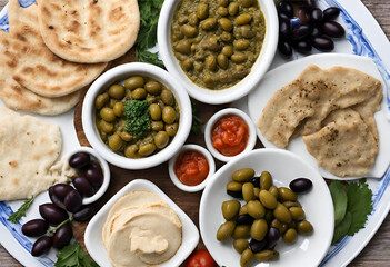 olives and oil