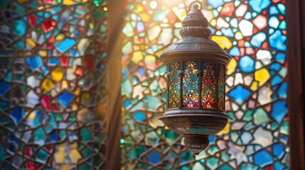 Explore the intricate beauty of Ramadan's decorative arts where intricate patterns and designs adorn mosques and lanterns, weaving a tapestry of color and light that symbolizes the richness of Islamic