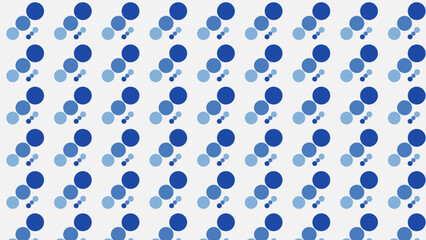 Seamless abstract geometric pattern with circles blue and white background for fabric banners home decor surface design packaging Vector illustration
