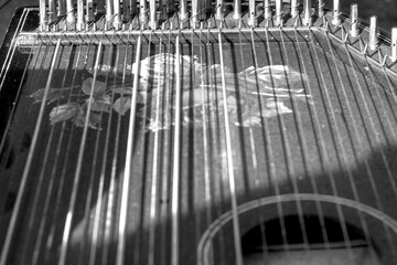 a very old historical harp
