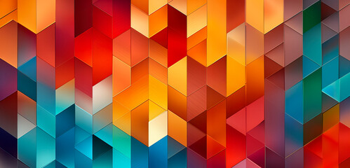 Vibrant Geometric Patterns for a Modern Aesthetic created with Generative AI technology
