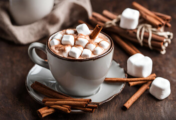 cup of coffee with chocolate