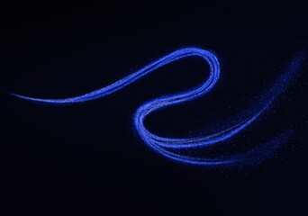 blue glitter wave frame border light effect Frame Border Background