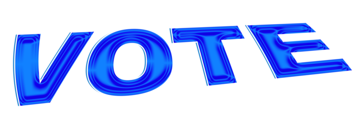 Vote, design elements for election, event, stylized text, creative modern illustration