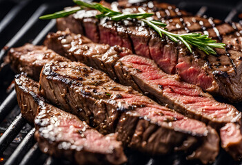 meat on the grill