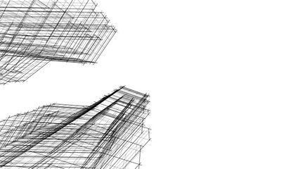 Abstract architecture 3d background	
