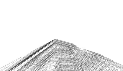 Abstract architecture 3d background	
