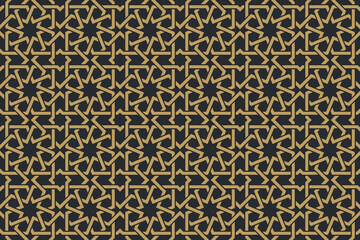 Seamless geometric pattern in authentic arabian style.
