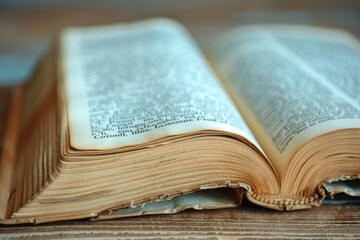 Closeup of a Dictionary Page with the Definition of a Word Explaining Information in Text Format