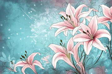 watercolor floral background