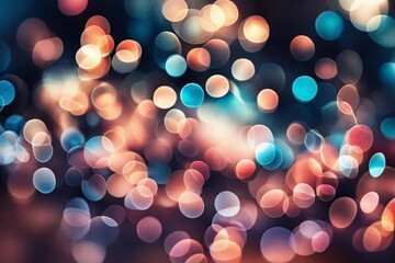 defocused christmas lights