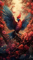 Phoenix, bird made of fire