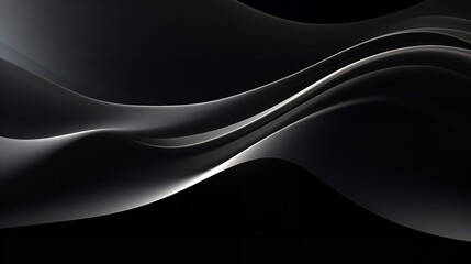 Grey Black White Glowing Abstract Gradient Shape