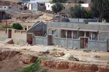 Houses in Matmata city, Kebili Governorate in Tunisia