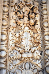 Details of ancient architecture in Baths of Antoninus in Carthage Archeological Site in suburbs of Tunis city