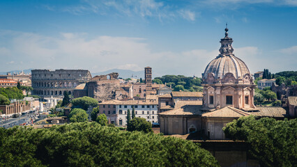 general photo of a street in rome