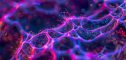 background with molecule